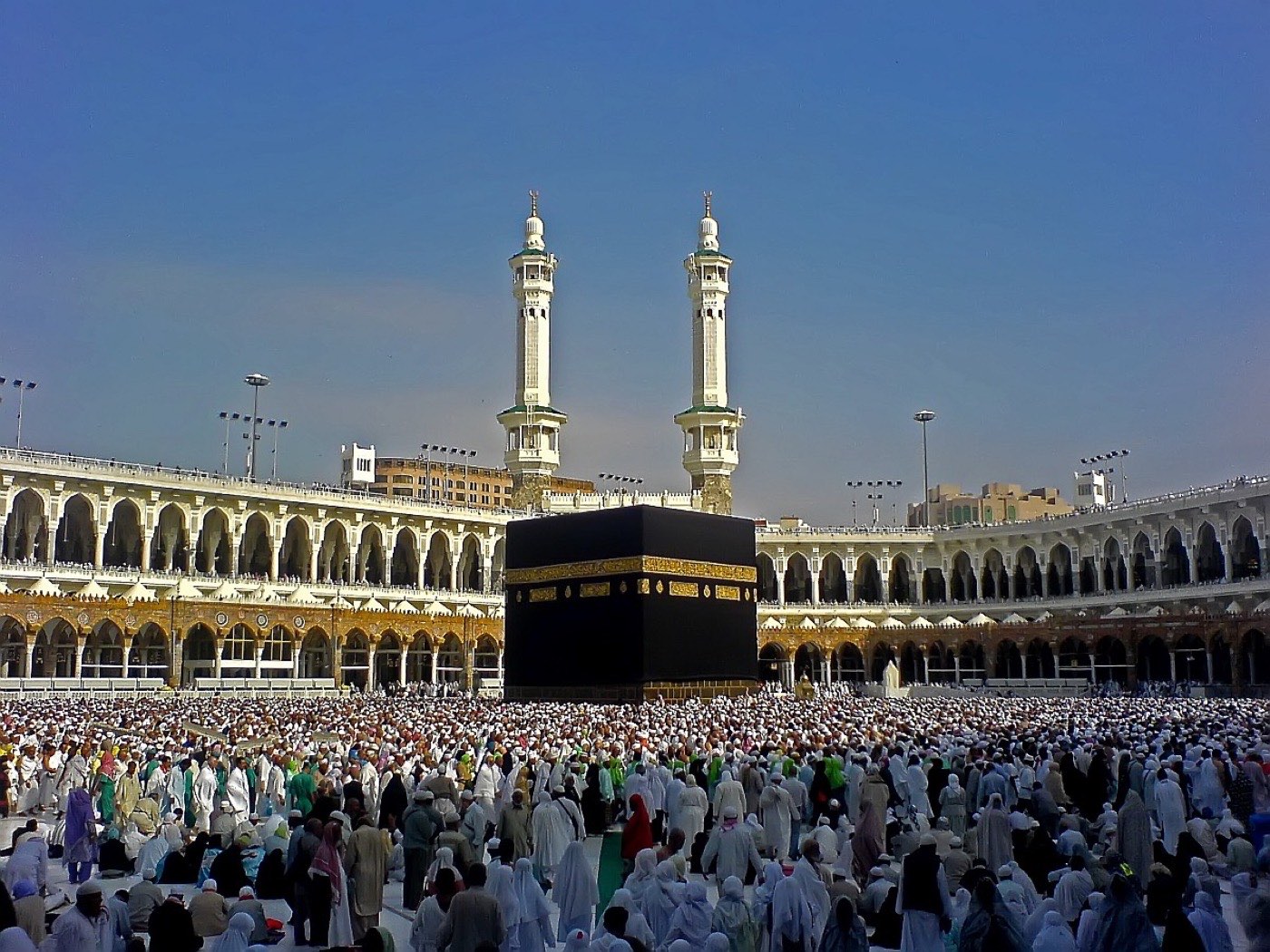 The Holy Kaaba at Masjid al-Haram, Makkah